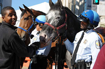 Breakfast with Mounted Police